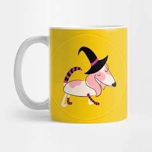 Puppy in fancy dress Mug